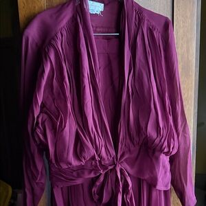 Chic Women's Burgundy Skirt Set